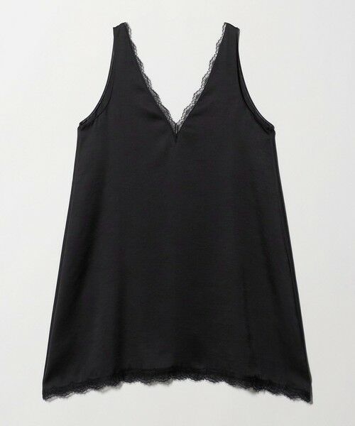 BEAUTY&YOUTH UNITED ARROWS / ビューティー&ユース ユナイテッドアローズ ロング・マキシ丈ワンピース | レース ノースリーブ ミニワンピース ウォッシャブル（BLACK）