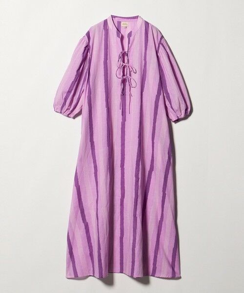 BEAUTY&YOUTH UNITED ARROWS / ビューティー&ユース ユナイテッドアローズ ロング・マキシ丈ワンピース | ＜par&escala＞TERE ストライプ ドレス（PINK）