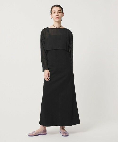 BEAUTY&YOUTH UNITED ARROWS / ビューティー&ユース ユナイテッドアローズ ロング・マキシ丈ワンピース | 【WEB限定】シアートップス＆キャミソールワンピースセット | 詳細3