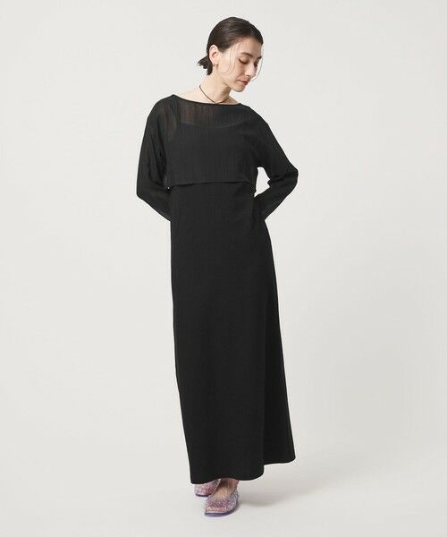 BEAUTY&YOUTH UNITED ARROWS / ビューティー&ユース ユナイテッドアローズ ロング・マキシ丈ワンピース | 【WEB限定】シアートップス＆キャミソールワンピースセット | 詳細4