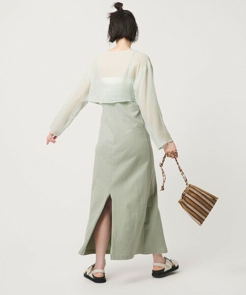BEAUTY&YOUTH UNITED ARROWS / ビューティー&ユース ユナイテッドアローズ ロング・マキシ丈ワンピース | 【WEB限定】シアートップス＆キャミソールワンピースセット | 詳細24