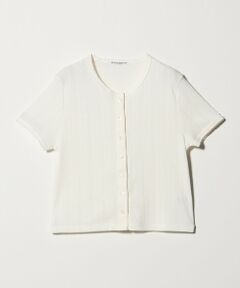 BEAUTY&YOUTH UNITED ARROWS / ビューティー&ユース ユナイテッドアローズ カーディガン・ボレロ | コットン パターンメッシュ ショートスリーブ カーディガン ウォッシャブル