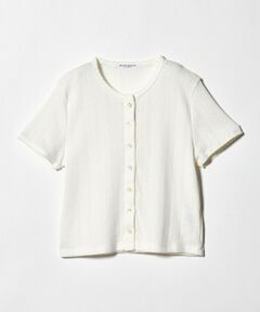 BEAUTY&YOUTH UNITED ARROWS / ビューティー&ユース ユナイテッドアローズ カーディガン・ボレロ | コットン パターンメッシュ ショートスリーブ カーディガン ウォッシャブル