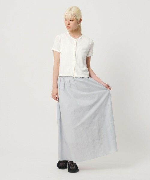 BEAUTY&YOUTH UNITED ARROWS / ビューティー&ユース ユナイテッドアローズ カーディガン・ボレロ | コットン パターンメッシュ ショートスリーブ カーディガン ウォッシャブル | 詳細2