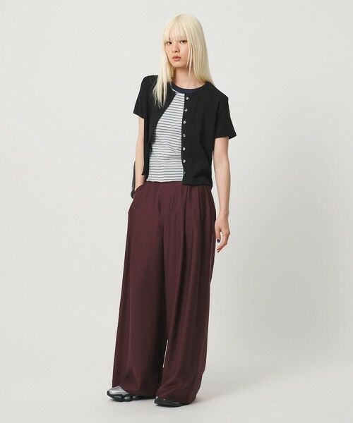 BEAUTY&YOUTH UNITED ARROWS / ビューティー&ユース ユナイテッドアローズ カーディガン・ボレロ | コットン パターンメッシュ ショートスリーブ カーディガン ウォッシャブル | 詳細11