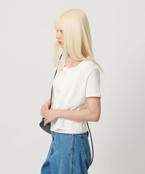 BEAUTY&YOUTH UNITED ARROWS / ビューティー&ユース ユナイテッドアローズ カーディガン・ボレロ | コットン パターンメッシュ ショートスリーブ カーディガン ウォッシャブル | 詳細26