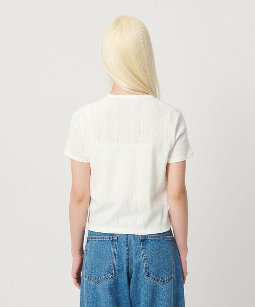 BEAUTY&YOUTH UNITED ARROWS / ビューティー&ユース ユナイテッドアローズ カーディガン・ボレロ | コットン パターンメッシュ ショートスリーブ カーディガン ウォッシャブル | 詳細30