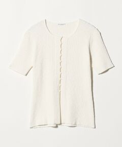 BEAUTY&YOUTH UNITED ARROWS / ビューティー&ユース ユナイテッドアローズ カーディガン・ボレロ | 麻ブレンド スラブ フロントボタン ショートスリーブ カーディガン ウォッシャブル