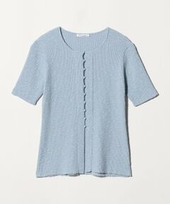 BEAUTY&YOUTH UNITED ARROWS / ビューティー&ユース ユナイテッドアローズ カーディガン・ボレロ | 麻ブレンド スラブ フロントボタン ショートスリーブ カーディガン ウォッシャブル