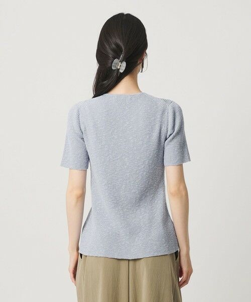 BEAUTY&YOUTH UNITED ARROWS / ビューティー&ユース ユナイテッドアローズ カーディガン・ボレロ | 麻ブレンド スラブ フロントボタン ショートスリーブ カーディガン ウォッシャブル | 詳細20