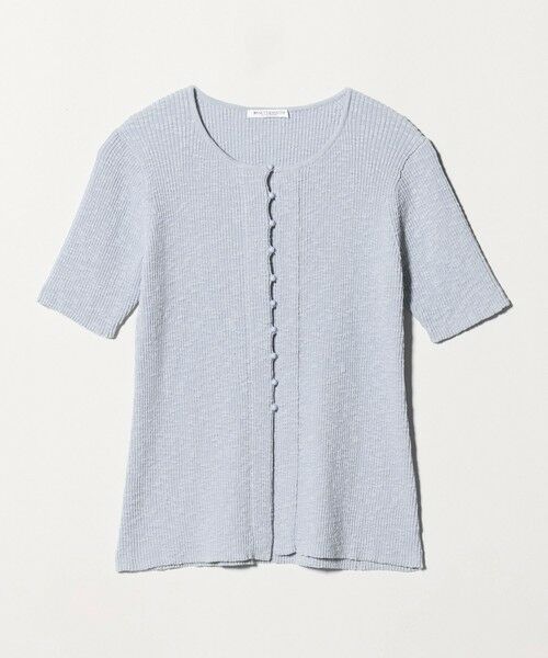BEAUTY&YOUTH UNITED ARROWS / ビューティー&ユース ユナイテッドアローズ カーディガン・ボレロ | 麻ブレンド スラブ フロントボタン ショートスリーブ カーディガン ウォッシャブル | 詳細21