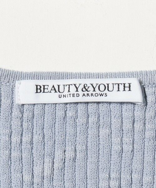 BEAUTY&YOUTH UNITED ARROWS / ビューティー&ユース ユナイテッドアローズ カーディガン・ボレロ | 麻ブレンド スラブ フロントボタン ショートスリーブ カーディガン ウォッシャブル | 詳細27