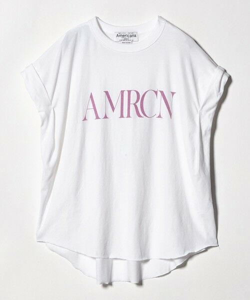 BEAUTY&YOUTH UNITED ARROWS / ビューティー&ユース ユナイテッドアローズ Tシャツ | ＜Americana＞ロールアップ プリントTシャツ（WHITE）