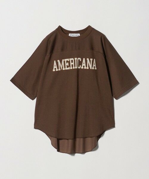 BEAUTY&YOUTH UNITED ARROWS / ビューティー&ユース ユナイテッドアローズ Tシャツ | ＜Americana＞フットボール Tシャツ（DK.BROWN）