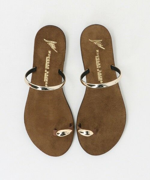 BEAUTY&YOUTH UNITED ARROWS / ビューティー&ユース ユナイテッドアローズ サンダル | ＜NICOLAS LAINAS＞スエード サムリング サンダル（MD.BROWN）