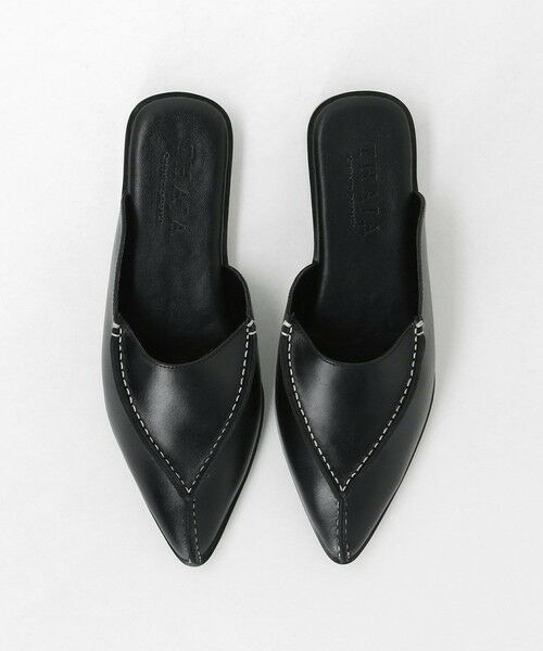 BEAUTY&YOUTH UNITED ARROWS / ビューティー&ユース ユナイテッドアローズ サンダル | ＜THAJA＞レザー ステッチ ポインテッド スライダー サンダル | 詳細5