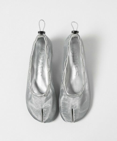 BEAUTY&YOUTH UNITED ARROWS / ビューティー&ユース ユナイテッドアローズ フラットシューズ | ＜PAES＞メッシュ ストリング フラットシューズ（SILVER）