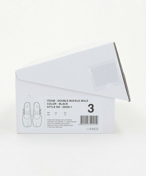BEAUTY&YOUTH UNITED ARROWS / ビューティー&ユース ユナイテッドアローズ サンダル | ＜PAES＞ダブルバックル ミュール/ブラック | 詳細10