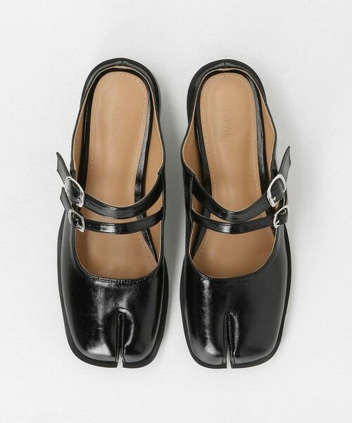 BEAUTY&YOUTH UNITED ARROWS / ビューティー&ユース ユナイテッドアローズ サンダル | ＜PAES＞ダブルバックル ミュール/ブラック（BLACK）