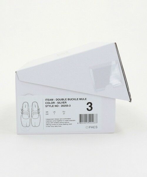BEAUTY&YOUTH UNITED ARROWS / ビューティー&ユース ユナイテッドアローズ サンダル | ＜PAES＞ダブルバックル ミュール/シルバーカラー | 詳細11