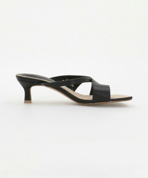 BEAUTY&YOUTH UNITED ARROWS / ビューティー&ユース ユナイテッドアローズ サンダル | レザーライク サムリング クロス サンダル | 詳細6