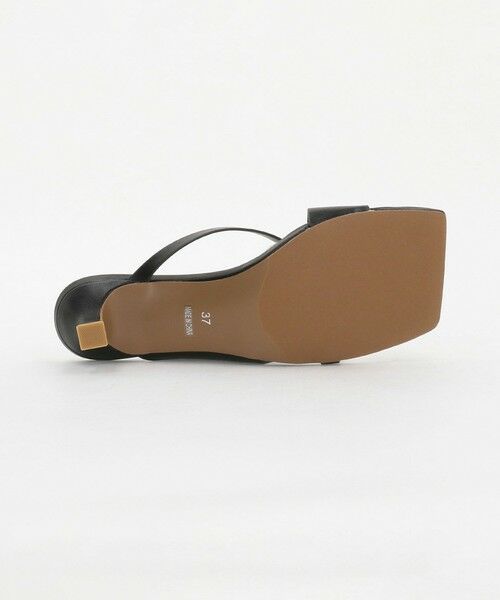 BEAUTY&YOUTH UNITED ARROWS / ビューティー&ユース ユナイテッドアローズ サンダル | レザーライク サムリング クロス サンダル | 詳細8