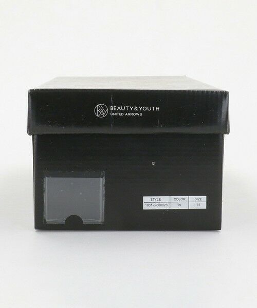 BEAUTY&YOUTH UNITED ARROWS / ビューティー&ユース ユナイテッドアローズ サンダル | レザー ラインメッシュ スクエア スライダーサンダル | 詳細20