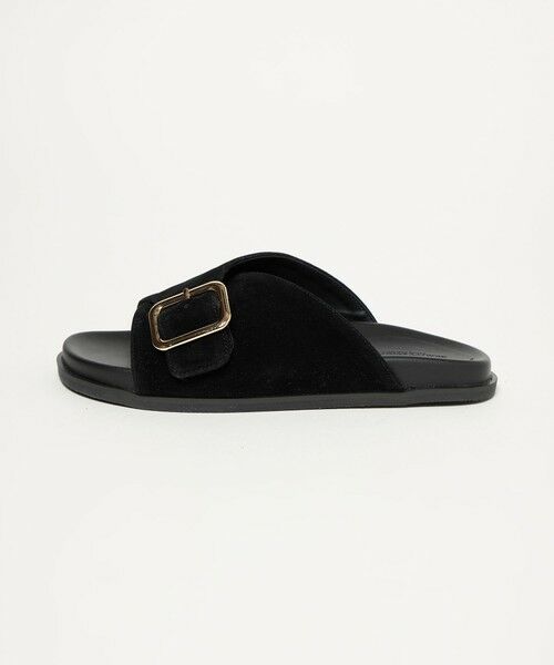 BEAUTY&YOUTH UNITED ARROWS / ビューティー&ユース ユナイテッドアローズ サンダル | スエードライク ビッグバックル スライダー サンダル | 詳細3