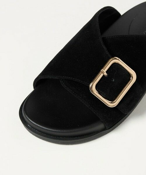 BEAUTY&YOUTH UNITED ARROWS / ビューティー&ユース ユナイテッドアローズ サンダル | スエードライク ビッグバックル スライダー サンダル | 詳細5