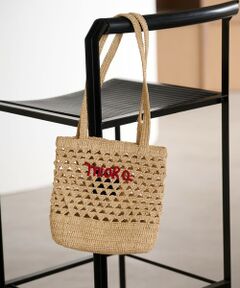 BEAUTY&YOUTH UNITED ARROWS / ビューティー&ユース ユナイテッドアローズ かごバック | 【別注】＜MIORA＞ラフィア ロゴ トートバッグ