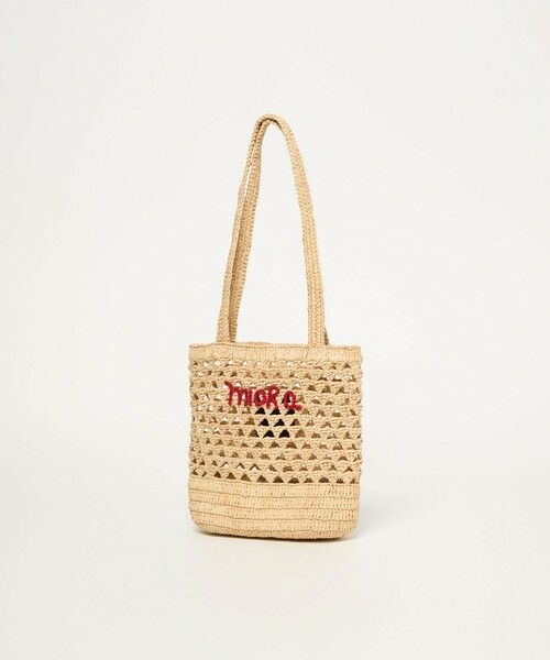 BEAUTY&YOUTH UNITED ARROWS / ビューティー&ユース ユナイテッドアローズ かごバック | 【別注】＜MIORA＞ラフィア ロゴ トートバッグ | 詳細7