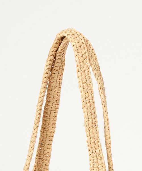 BEAUTY&YOUTH UNITED ARROWS / ビューティー&ユース ユナイテッドアローズ かごバック | 【別注】＜MIORA＞ラフィア ロゴ トートバッグ | 詳細8