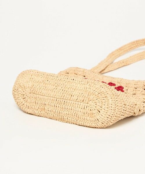 BEAUTY&YOUTH UNITED ARROWS / ビューティー&ユース ユナイテッドアローズ かごバック | 【別注】＜MIORA＞ラフィア ロゴ トートバッグ | 詳細9