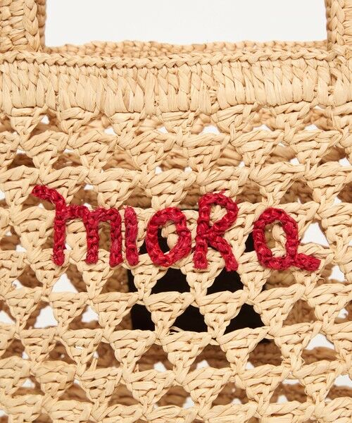BEAUTY&YOUTH UNITED ARROWS / ビューティー&ユース ユナイテッドアローズ かごバック | 【別注】＜MIORA＞ラフィア ロゴ トートバッグ | 詳細11