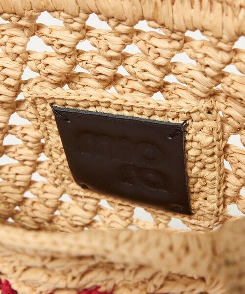 BEAUTY&YOUTH UNITED ARROWS / ビューティー&ユース ユナイテッドアローズ かごバック | 【別注】＜MIORA＞ラフィア ロゴ トートバッグ | 詳細12