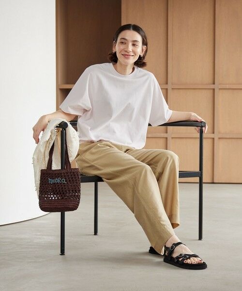 BEAUTY&YOUTH UNITED ARROWS / ビューティー&ユース ユナイテッドアローズ かごバック | 【別注】＜MIORA＞ラフィア ロゴ トートバッグ | 詳細14