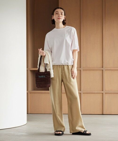 BEAUTY&YOUTH UNITED ARROWS / ビューティー&ユース ユナイテッドアローズ かごバック | 【別注】＜MIORA＞ラフィア ロゴ トートバッグ | 詳細15