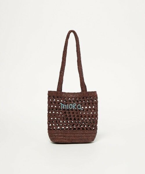 BEAUTY&YOUTH UNITED ARROWS / ビューティー&ユース ユナイテッドアローズ かごバック | 【別注】＜MIORA＞ラフィア ロゴ トートバッグ | 詳細19