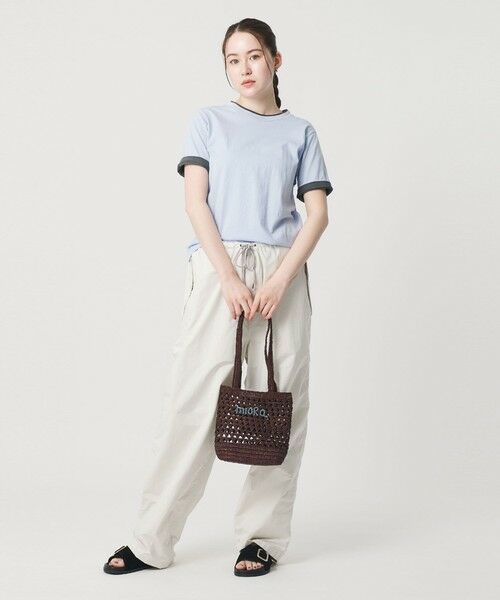 BEAUTY&YOUTH UNITED ARROWS / ビューティー&ユース ユナイテッドアローズ かごバック | 【別注】＜MIORA＞ラフィア ロゴ トートバッグ | 詳細18