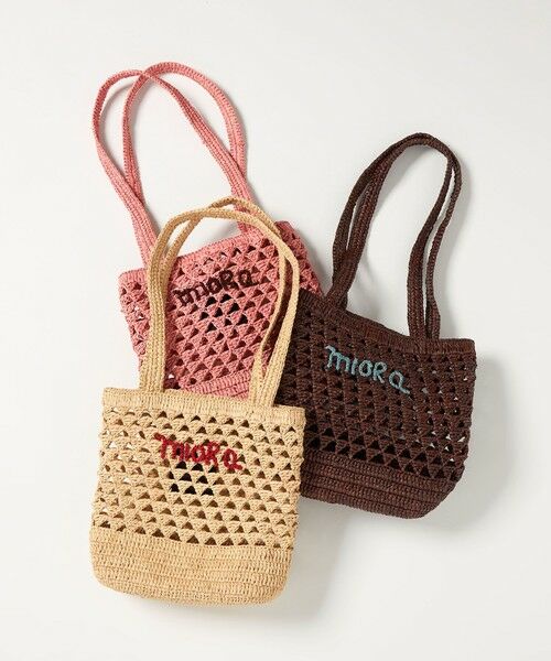 BEAUTY&YOUTH UNITED ARROWS / ビューティー&ユース ユナイテッドアローズ かごバック | 【別注】＜MIORA＞ラフィア ロゴ トートバッグ | 詳細26