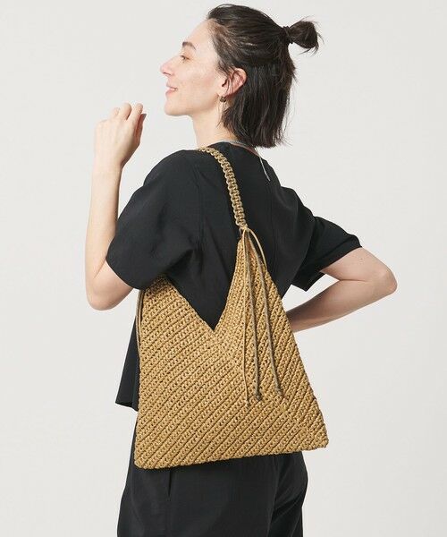 BEAUTY&YOUTH UNITED ARROWS / ビューティー&ユース ユナイテッドアローズ かごバック | 【別注】＜LE VERNIS＞パラコードハンドル ショルダーバッグ/かごバッグ（BEIGE）