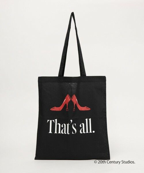 BEAUTY&YOUTH UNITED ARROWS / ビューティー&ユース ユナイテッドアローズ トートバッグ | 【別注】＜プラダを着た悪魔2＞ロゴ トートバッグ（BLACK）