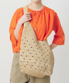BEAUTY&YOUTH UNITED ARROWS / ビューティー&ユース ユナイテッドアローズ ショルダーバッグ | ラフィア ドット ワンショルダーバッグ