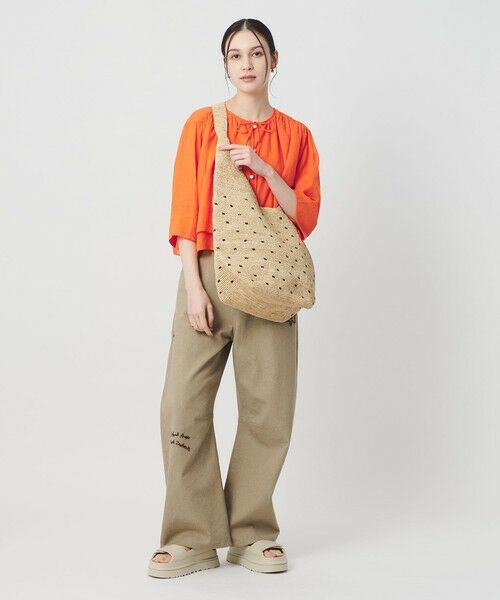 BEAUTY&YOUTH UNITED ARROWS / ビューティー&ユース ユナイテッドアローズ ショルダーバッグ | ラフィア ドット ワンショルダーバッグ | 詳細2