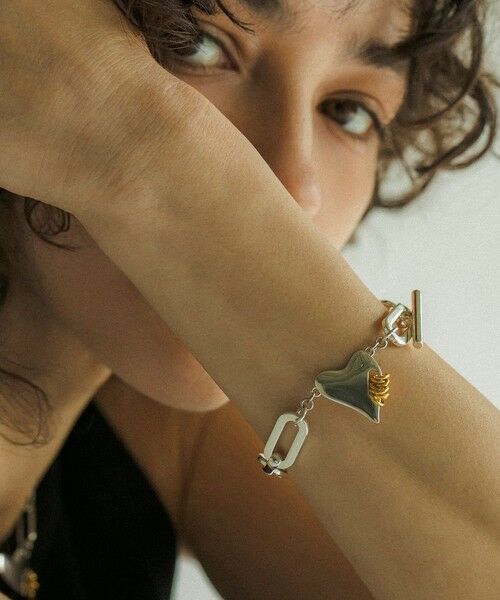 BEAUTY&YOUTH UNITED ARROWS / ビューティー&ユース ユナイテッドアローズ ブレスレット・バングル | ＜LAPUIS＞Coil Heart ブレスレット | 詳細1