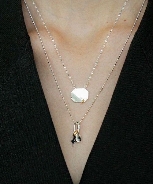 BEAUTY&YOUTH UNITED ARROWS / ビューティー&ユース ユナイテッドアローズ ネックレス・ペンダント・チョーカー | ＜LAPUIS＞Bijou Plate ネックレス | 詳細1