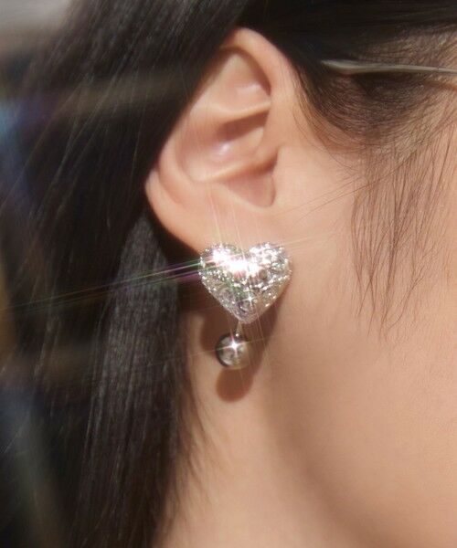 BEAUTY&YOUTH UNITED ARROWS / ビューティー&ユース ユナイテッドアローズ ピアス・イヤリング | ＜Soierie＞Heart barbell ピアス | 詳細2