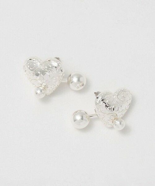 BEAUTY&YOUTH UNITED ARROWS / ビューティー&ユース ユナイテッドアローズ ピアス・イヤリング | ＜Soierie＞Heart barbell ピアス | 詳細3