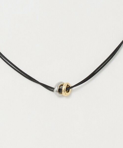 BEAUTY&YOUTH UNITED ARROWS / ビューティー&ユース ユナイテッドアローズ ネックレス・ペンダント・チョーカー | リング コード チョーカー（BLACK）