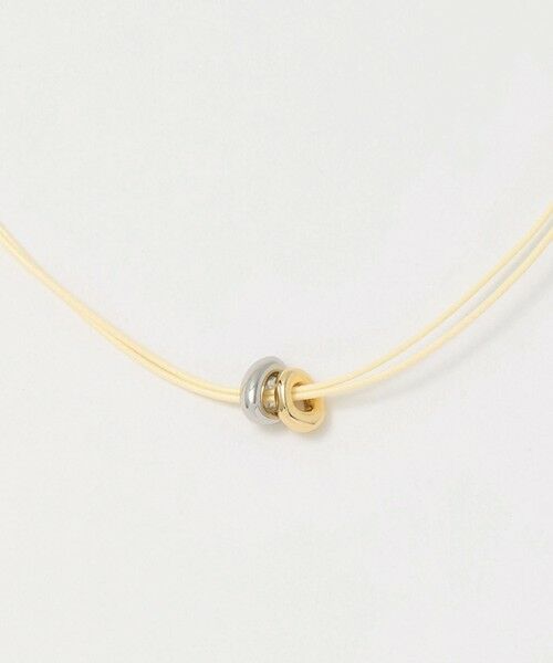 BEAUTY&YOUTH UNITED ARROWS / ビューティー&ユース ユナイテッドアローズ ネックレス・ペンダント・チョーカー | リング コード チョーカー（NATURAL）